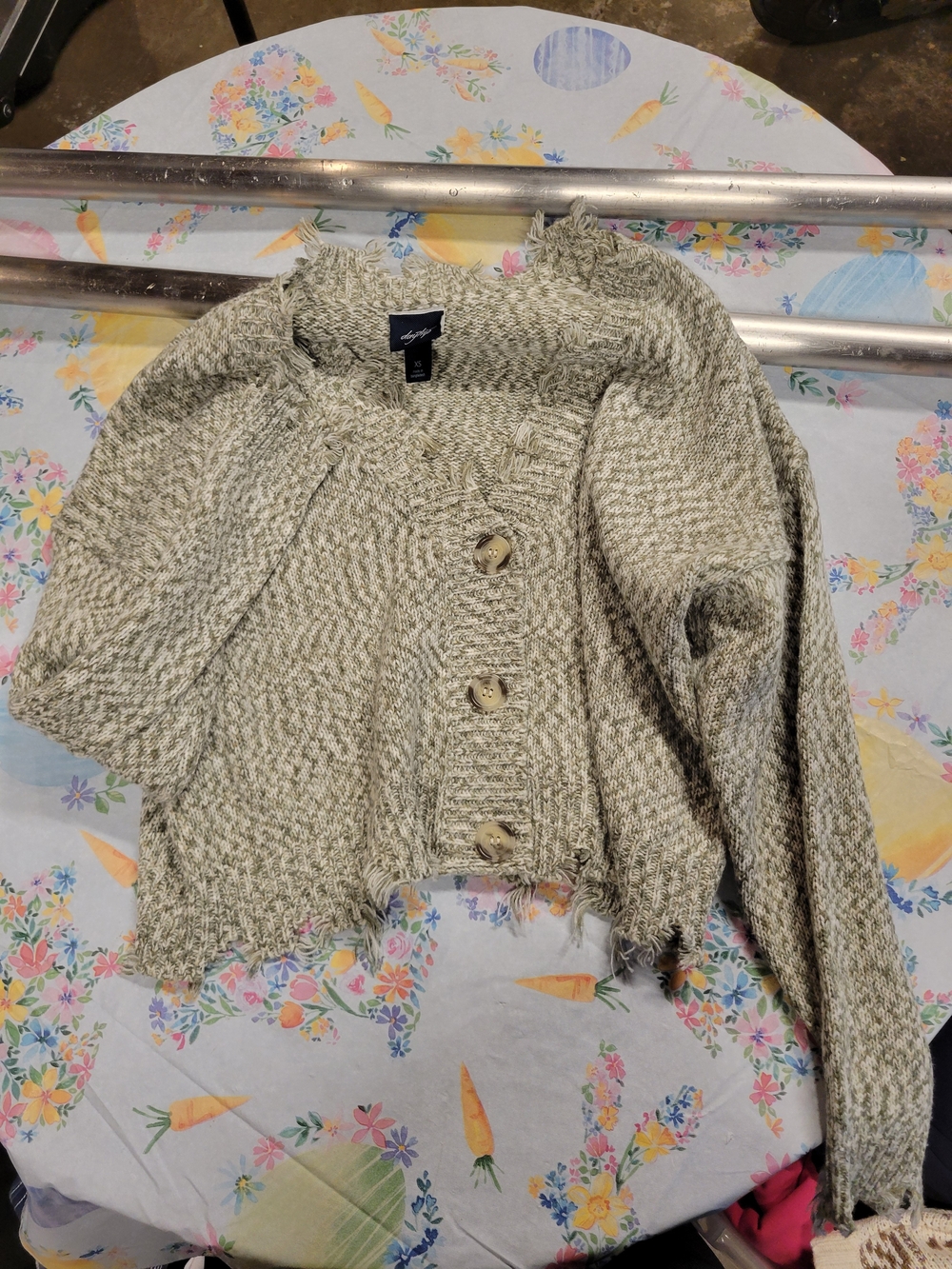 Cozy Button-Front Women's Cardigan Sweater in Oatmeal